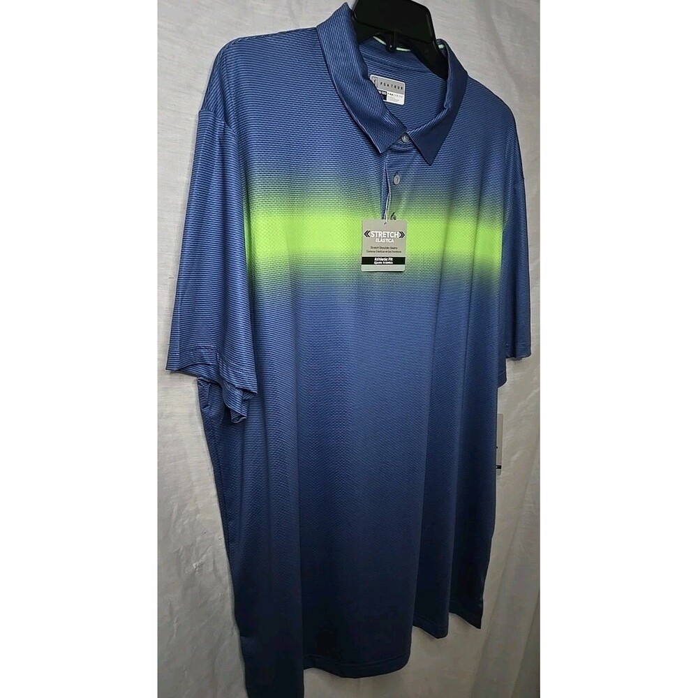 NWT PGA Tour Pro Series Stretch Polo Shirt Sz XXL True Navy - Picture 3 of 9